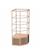Витрина 07п, 700×700×2000, ЛДСП, стекло, цвет дуб сонома 9529307
