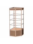 Витрина «07фп», 700×700×2120 мм, ЛДСП, стекло, цвет дуб сонома 9529311