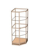 Витрина 07н, 700×700×2000, ЛДСП, стекло, цвет дуб сонома  (артикул 9529315)  большой выбор товаров оптом и в розницу по низким ценам с доставкой