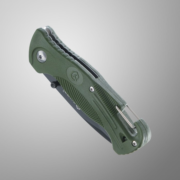 Нож складной "Ganzo" с зажимом и встроенным свистком, сталь - 420С, 7.5 см - фото 1928110629
