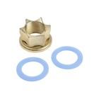 Смеситель для кухни "АМУР" BY 3010-01 В L5014, однорычажный, гайка, картридж 40 мм, черный 9491286 - фото 16509189