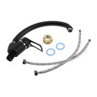 Смеситель для кухни "АМУР" BY 3010-01 В L5014, однорычажный, гайка, картридж 40 мм, черный 9491286 - фото 16509190