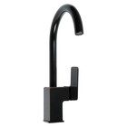 Смеситель для кухни VANN VA K-1 BLACK, однорычажный, высокий излив, черный 9491306 - фото 14160741