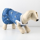 Платье для собак кулирка, XS (ДС 24, ОШ 32-36, ОГ 34-38), Синее - фото 22069018