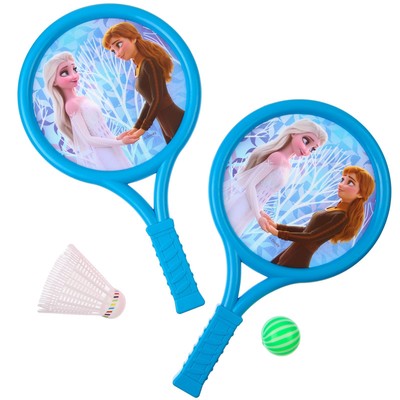 Ракетки 2 шт., воланчик и мячик, Холодное сердце