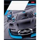 Тетрадь 18 листов в клетку, "Я люблю гонки", обложка мелованный картон, скругленные углы, блок 65г/м2, 5В МИКС - фото 22600906