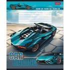 Тетрадь 18 листов в клетку, "Я люблю гонки", обложка мелованный картон, скругленные углы, блок 65г/м2, 5В МИКС - фото 22600908