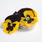 Цветы съедобные KONFINETTA «Виола тёмно-желтая» для капкейков, тортов и напитков, 5 шт. - Фото 3