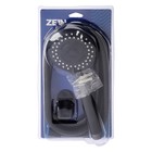 Набор для душа ZEIN Z0106, шланг 150 см, гайки металл, держатель, лейка 5 режимов, черный - Фото 9