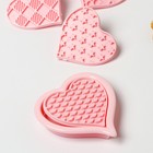 Набор форм для печенья Доляна «Сердца», 6 предметов, цвет розовый - Фото 2