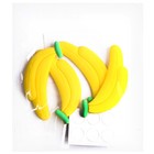 Декор силикон «Бананы» набор 4 шт., размер 1 шт. — 2,5 × 6,5 × 0,3 см, клеевые подушечки - Фото 3