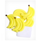 Декор силикон «Бананы» набор 5 шт., размер 1 шт. — 3 × 3,7 × 0,3 см, клеевые подушечки - фото 7398533