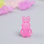 Декор для творчества пластик "Сидящий зайчик" матовый МИКС 20 гр 2,4х1,4х1,1 см - фото 22069627