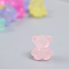 Декор пластик "Сидящий медвежонок" матовый МИКС 20 гр 1,9х1,5х1 см - фото 10799024