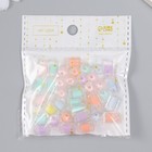 Бусины пластик "Цилиндр с цветной серединкой" глянец МИКС 20 гр 1,2х0,7х0,7 см - Фото 3