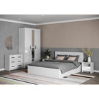 Спальный гарнитур «Клик Мебель. Соня», комплект 5 предметов, цвет белый брилл/ белый - Фото 1