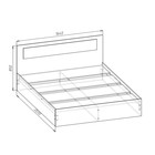 Спальный гарнитур «Клик Мебель. Соня», комплект 5 предметов, цвет белый брилл/ белый - Фото 2