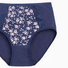 Трусы женские цвет тёмно-синий, размер 48-50 - фото 53706009