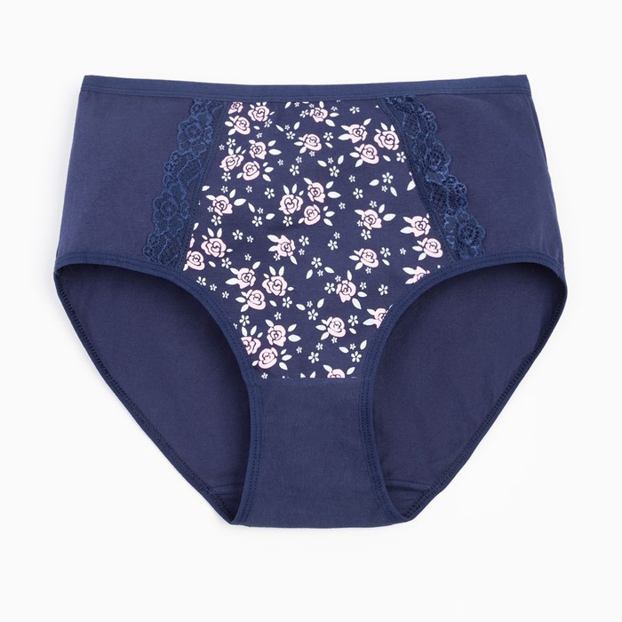 Трусы женские цвет тёмно-синий, размер 52-54 - Фото 1