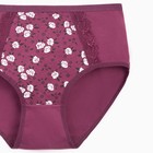 Трусы женские цвет тёмно-фиолетовый, размер 48-50 - фото 22070189