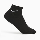 Носки укороченные, цвет чёрный, размер 23-25 - фото 319319205