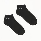 Носки укороченные, цвет чёрный, размер 23-25 (комплект 2 шт) - фото 22070370