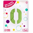 Шар фольгированный 40" цифра «0», цвет мистик фисташка Slim - фото 22070410