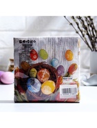 Пасхальные салфетки бумажные New Line Fresco «Яйца, Тюльпаны», 2 слоя, 33×33 см, 20 шт. - Фото 5