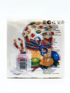 Пасхальные салфетки бумажные Гармония цвета «Пасхальный кулич», 1 слой, 24х24 см, 100 шт - фото 32473184