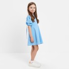 Платье для девочки MINAKU, цвет голубой, рост 122 см - Фото 2