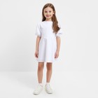 Платье для девочки MINAKU, цвет белый, рост 116 см - фото 108751084