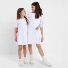 Платье для девочки MINAKU, цвет белый, рост 116 см - Фото 5