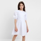 Платье для девочки MINAKU, цвет белый, рост 140 см - фото 319319859