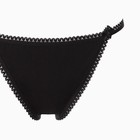 Трусы танга женские, цвет чёрный, размер 52 - фото 41583366