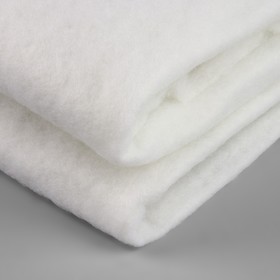 

Синтепон полотно нетканое, 150 гр/кв. метр, 150 × 150 см, цвет белый