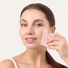 Массажёр гуаша «Сердце», 8.5×5.5 см, розовый - Фото 2