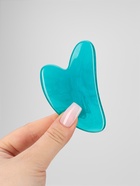 Массажёр гуаша «Сердце», 8.5×5.5 см, цвет изумрудный - Фото 4