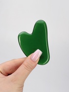 Массажёр гуаша «Сердце», 8.5×5.5 см, зелёный - Фото 4