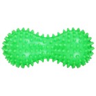 Мяч массажный ONLYTOP «Котик», двойной, цвет зелёный - фото 22071676