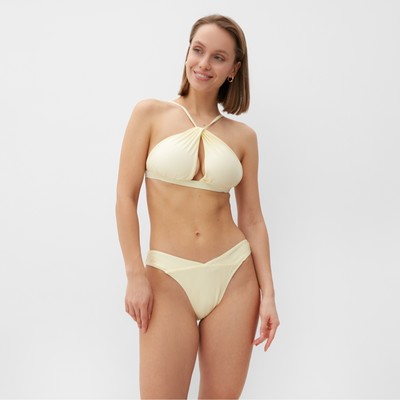 Купальник раздельный с люрексом женский MINAKU, размер 42, цвет молочный