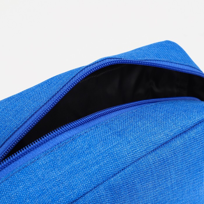 Косметичка на молнии, цвет синий 33699