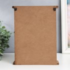 Ключница дерево 6 крючков "Бабочка в шестиграннике" 19,8х6х25 см - фото 42010242