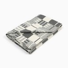 Одеяло байковое Экономь и Я "Клетка" цвет серый, 140х200 ±5см, 100% хлопок, 400г/м2 - фото 10323524