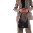 Сумка женская TEXTURA, багет, маленький размер, цвет чёрный - фото 24098884