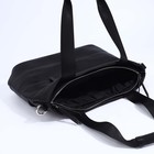 Сумка женская на молнии TEXTURA, большой размер, цвет чёрный - фото 22072370