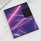 Тетрадь в клетку, 96 л., А5, на скрепке, блок №1 «Неон» - Фото 2