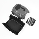 Переноска для животных с пластиковой дверью, 40×32×26, серая - Фото 7