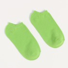 Носки короткие неон, цвет зелёный, размер 23-25 (37-40) - Фото 2