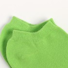 Носки короткие неон, цвет зелёный, размер 23-25 (37-40) - Фото 3