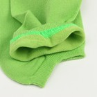Носки короткие неон, цвет зелёный, размер 23-25 (37-40) - Фото 4